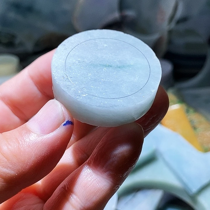 西***暖散珠翡翠手镯心226