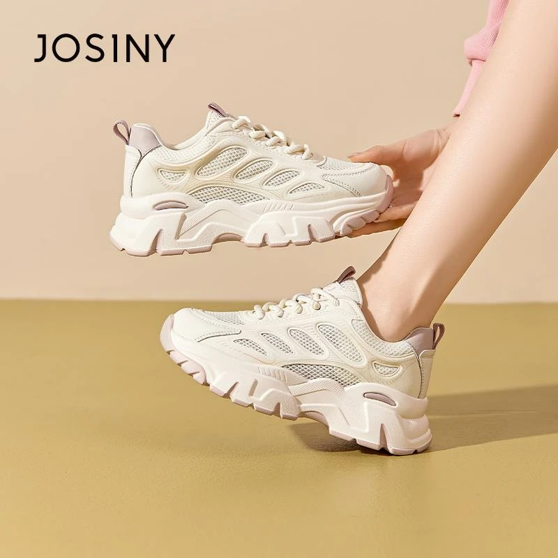 卓诗尼老爹鞋2025春新款休闲运动鞋百搭厚底爆款轻便夏款小白鞋