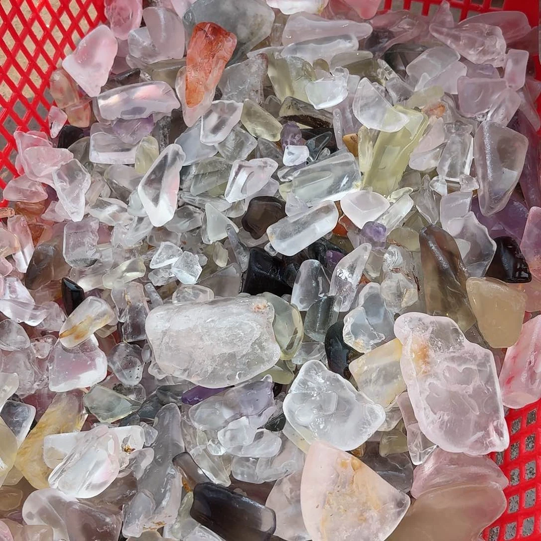 水晶碎石一斤未镶嵌