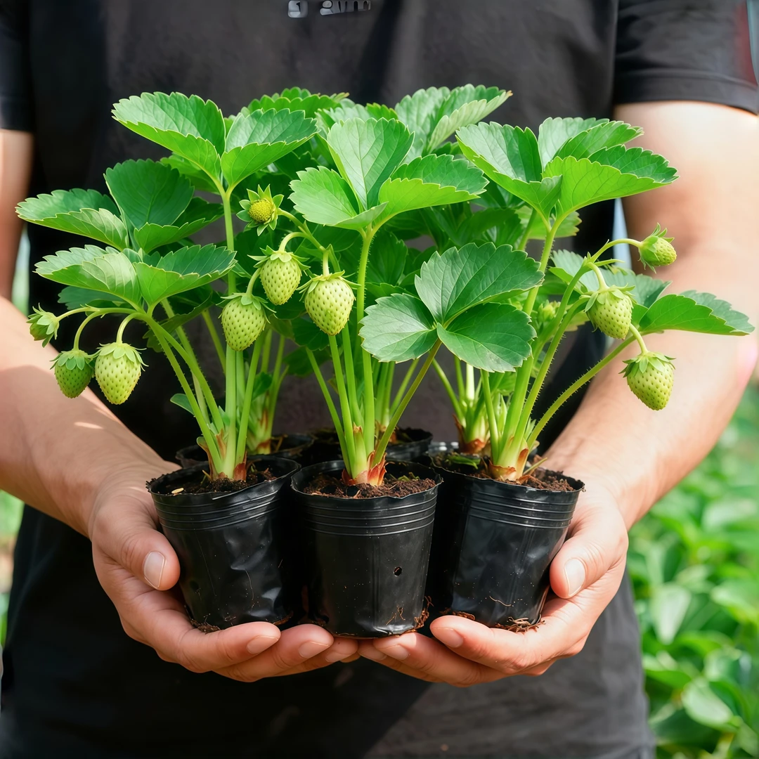 【25天结果】草莓盆栽苗四季花阳台办公室外食用地栽水果好养活绿植