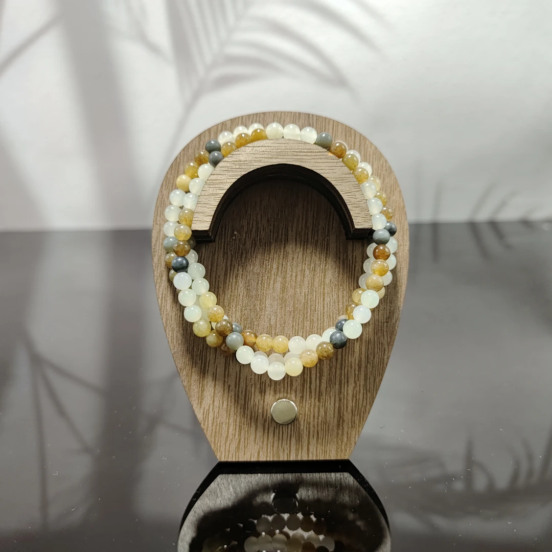 T和田玉多宝圆珠项链（卡5）1810