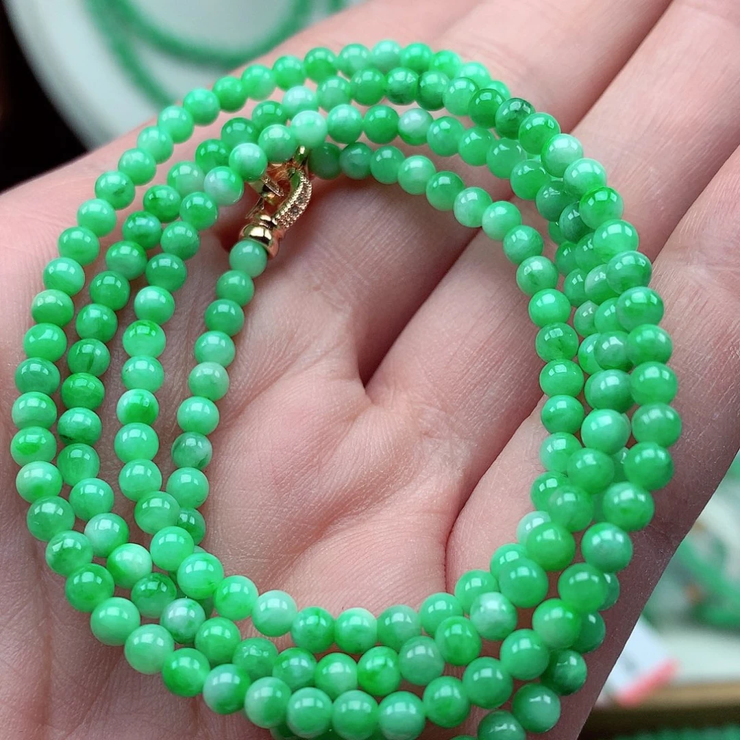 翡翠未镶嵌毛衣链