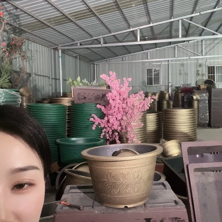 圆形60花盆一个有孔