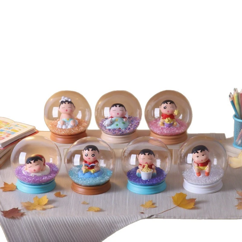 小清新创意水晶球氛围雪花球节日庆典礼物装饰摆件