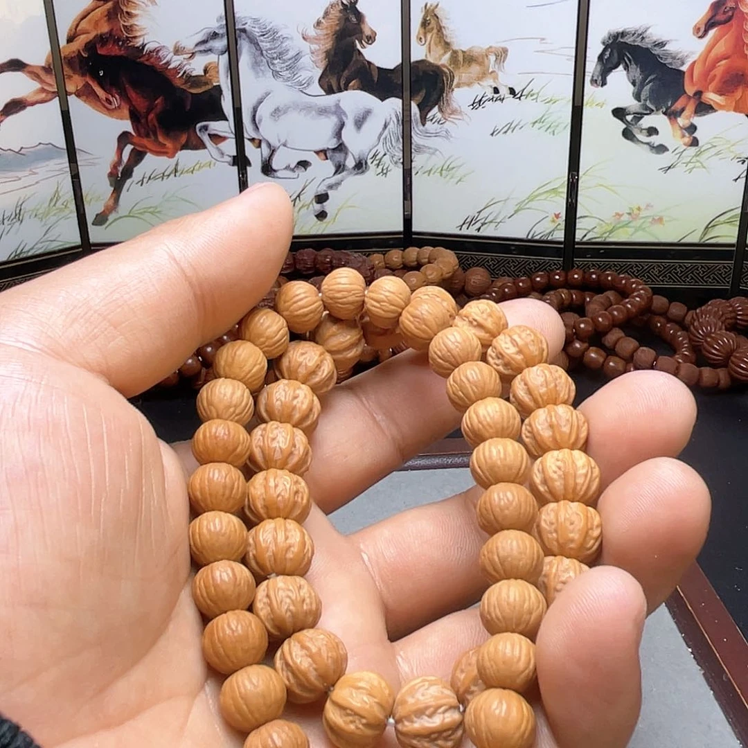 【闪购商品】猴头核桃手串谷*风羽手持10