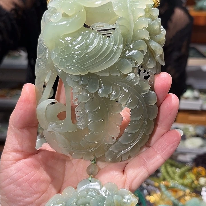 未镶嵌岫玉毛衣链