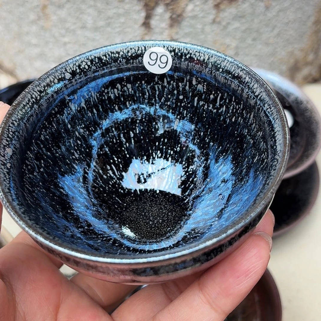 茶盏义兴龙窑建盏99微瑕