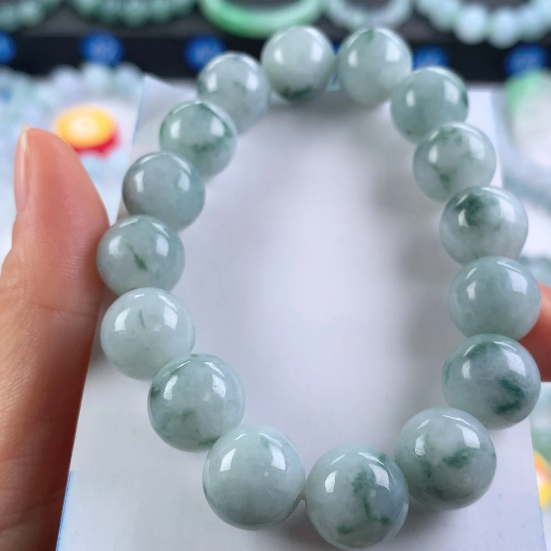 翡翠未镶嵌手链卡13