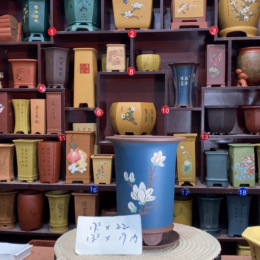 紫砂艺术紫砂花盆