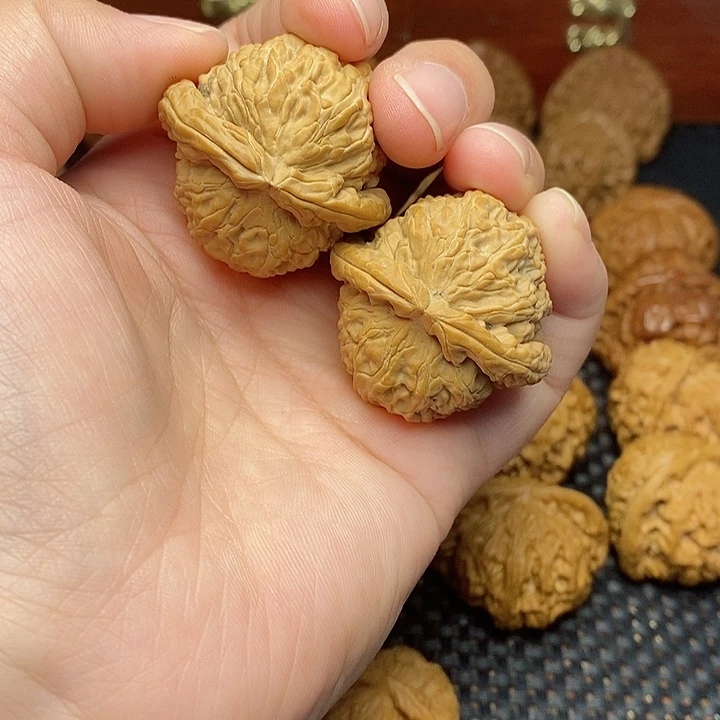 文玩核桃把件38白狮子