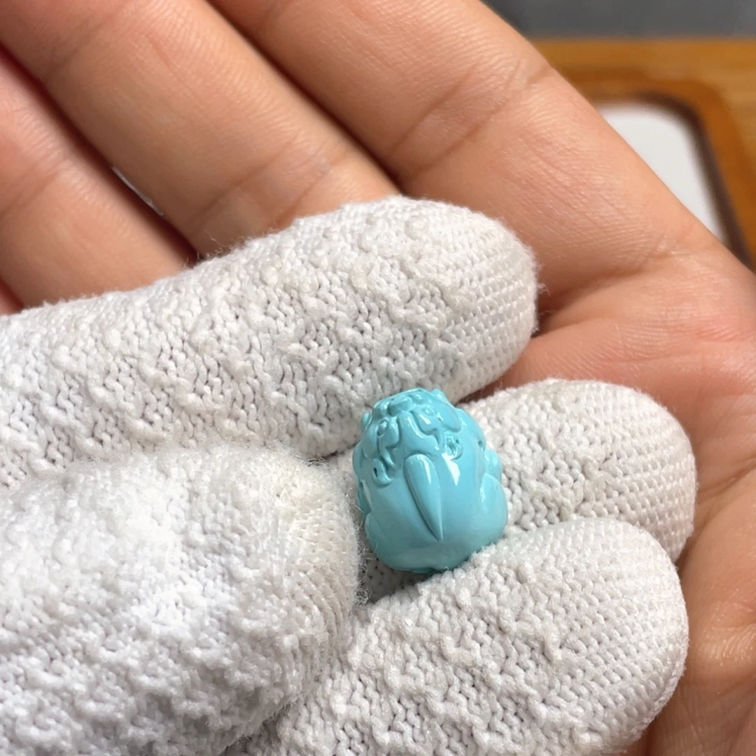 绿松石未镶嵌吊坠(不含链)高瓷果冻料貔貅