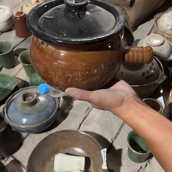 瓷单把砂锅一支粗瓷