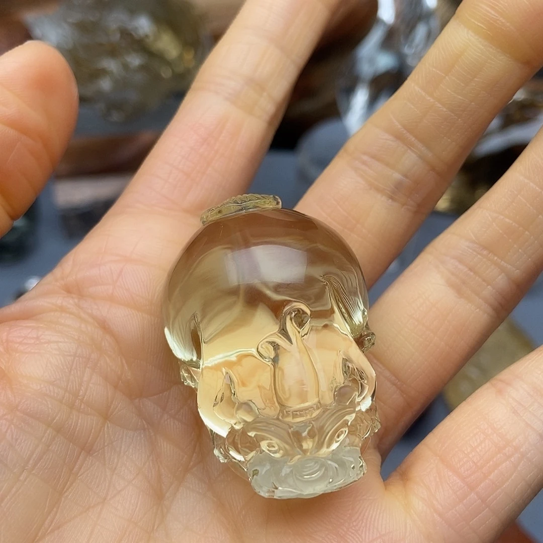 水晶未镶嵌颈饰吊坠