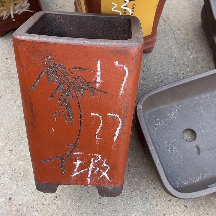 紫砂花盆透气花盆