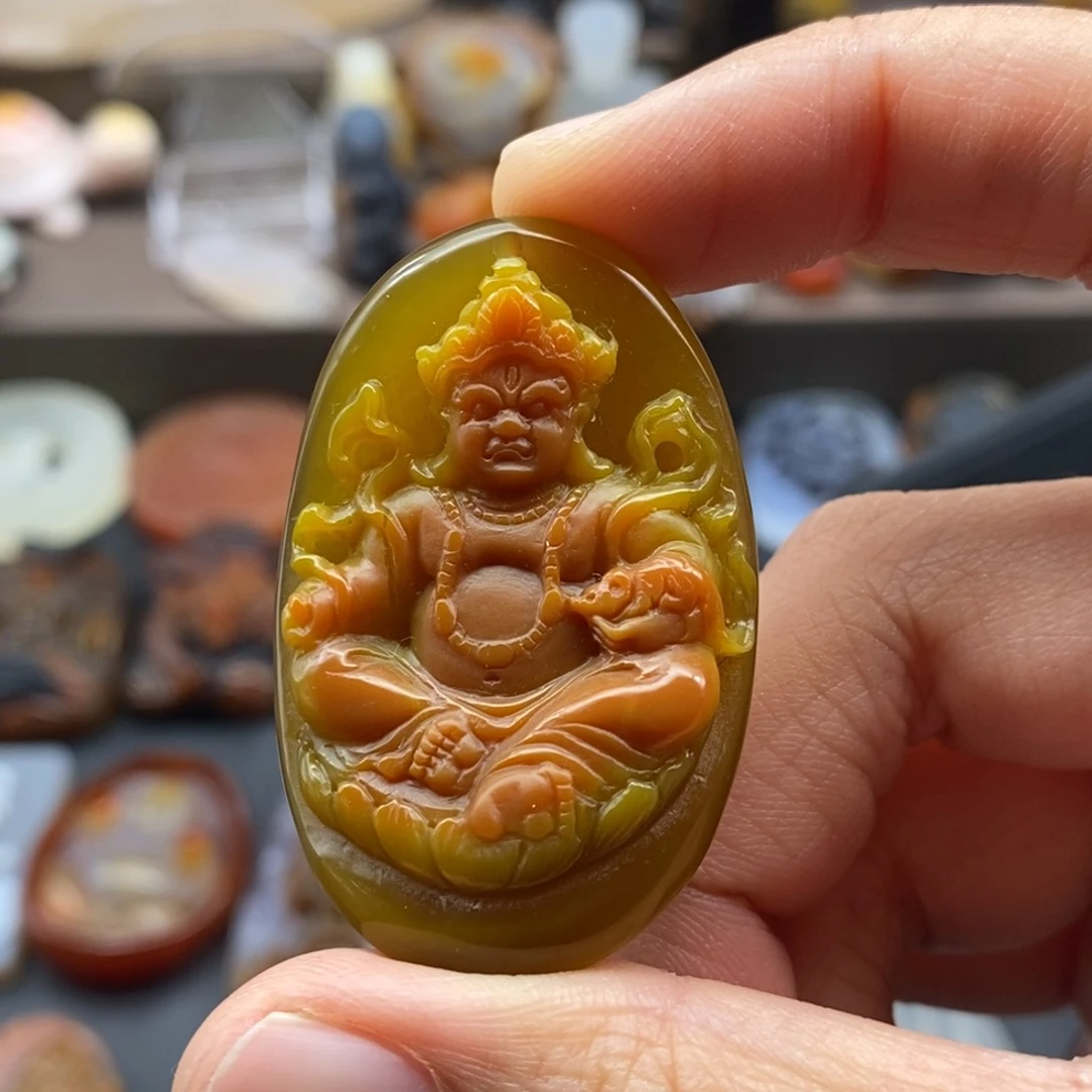 未镶嵌吊坠(不含链)玛瑙/玉髓吹****风