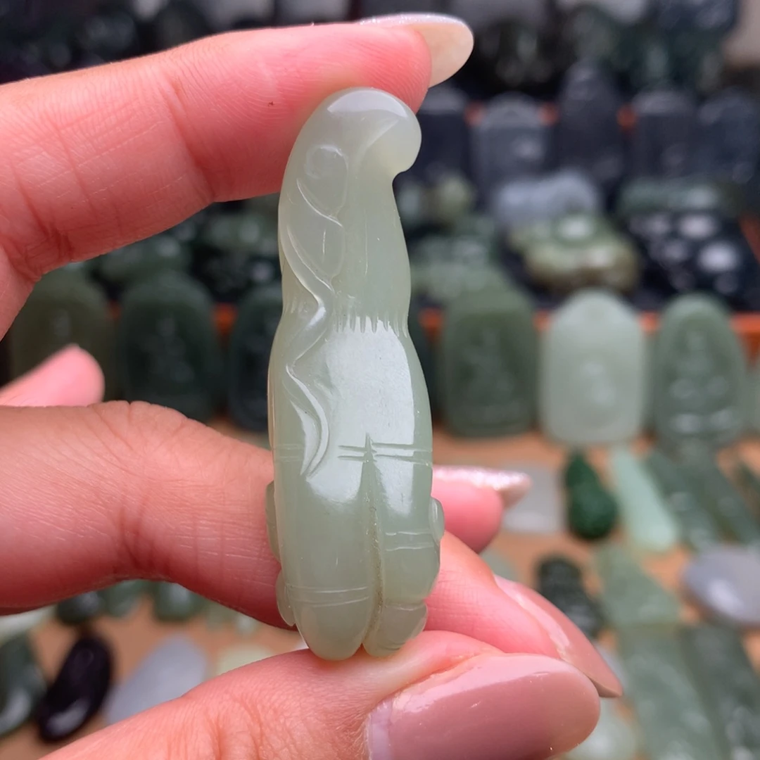 颈饰未镶嵌和田玉挂件27