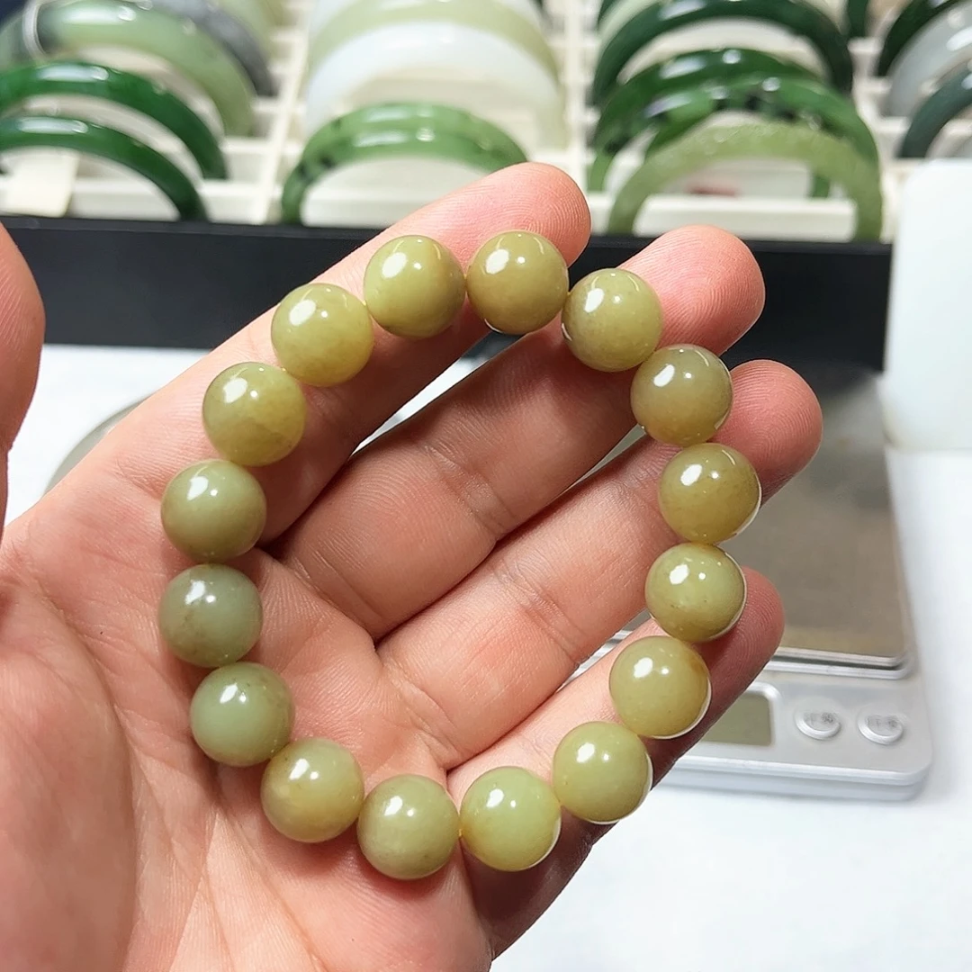 和田玉未镶嵌手链22