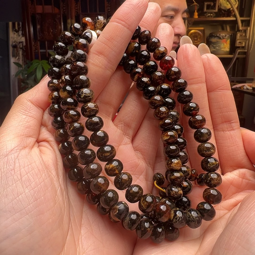 琥珀未镶嵌裸石抚顺琥珀20607八