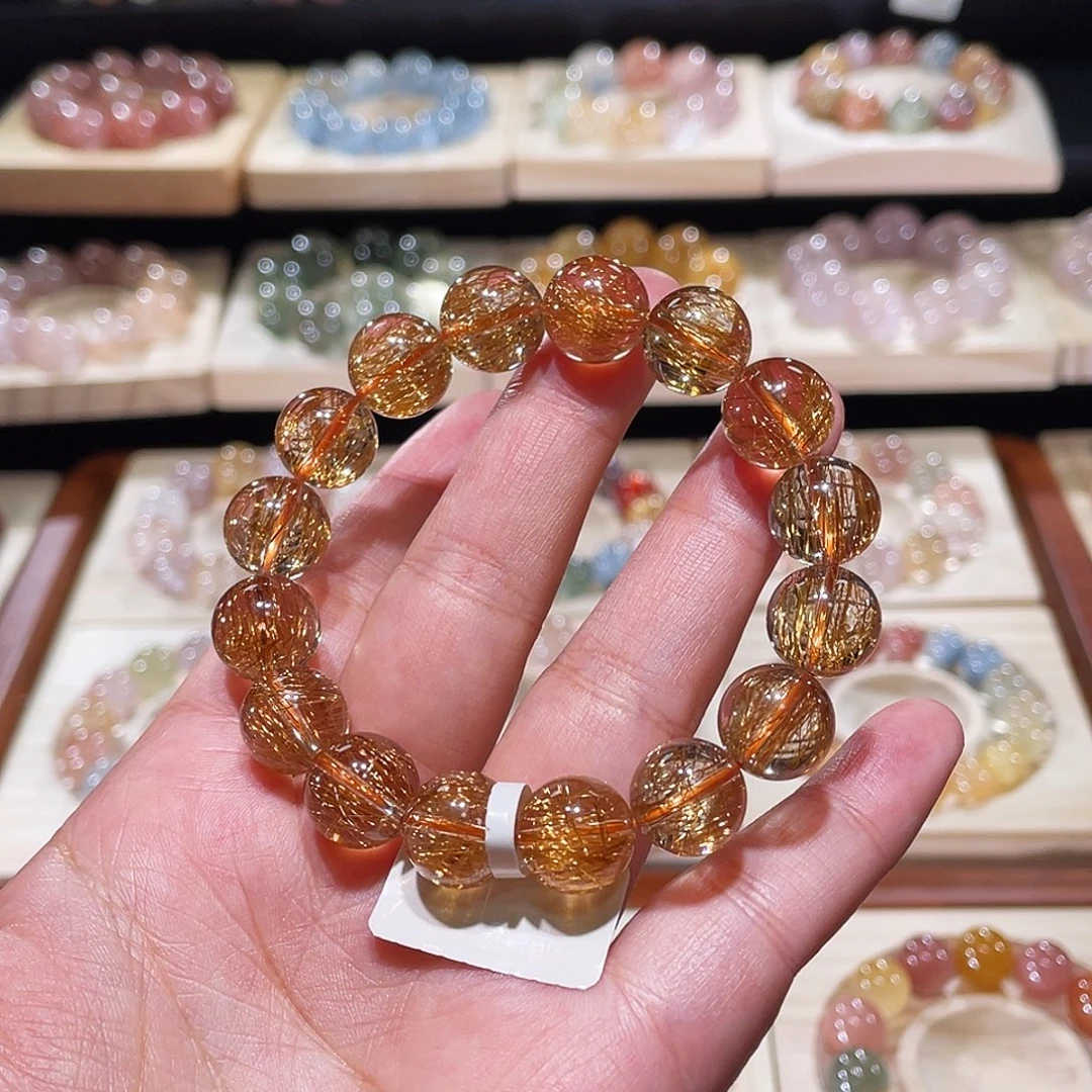 未镶嵌水晶手链发晶手链，晶体通透