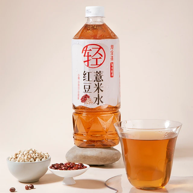 寿斋红豆薏米水无糖饮料大瓶红豆水0糖0脂0能量750ml*12瓶整箱