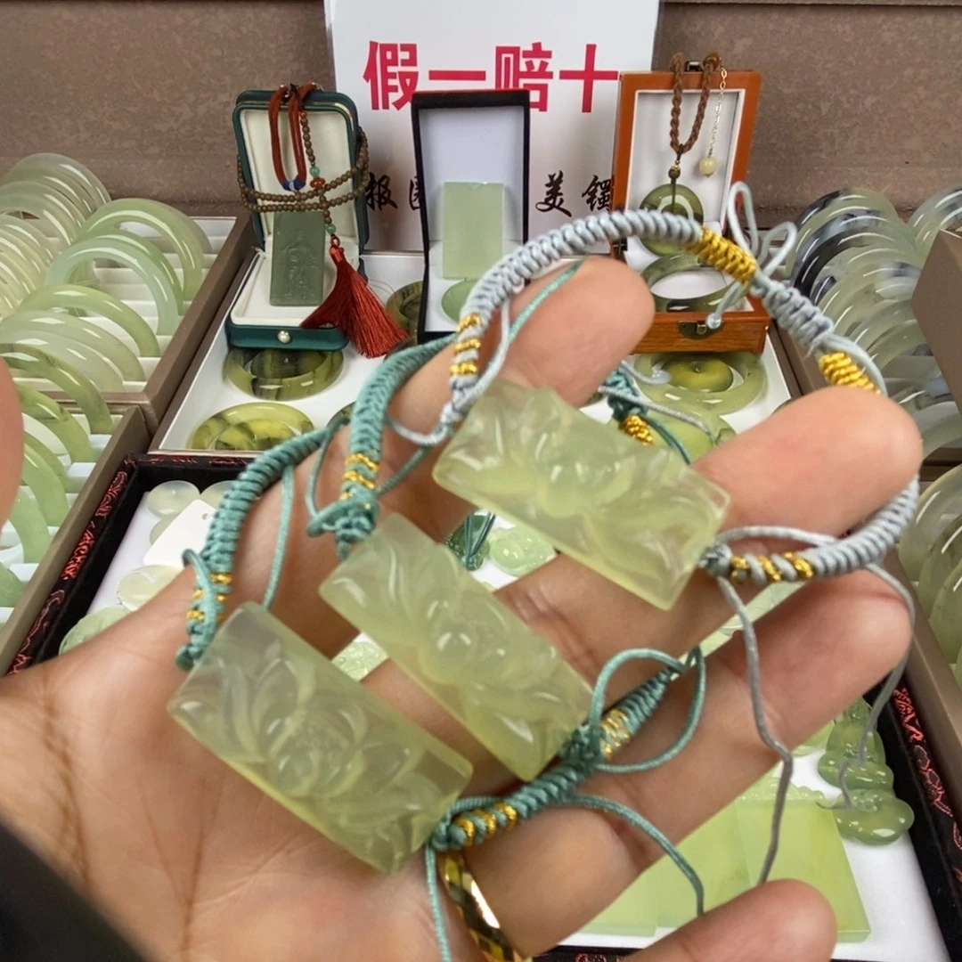 蛇纹石玉未镶嵌手链