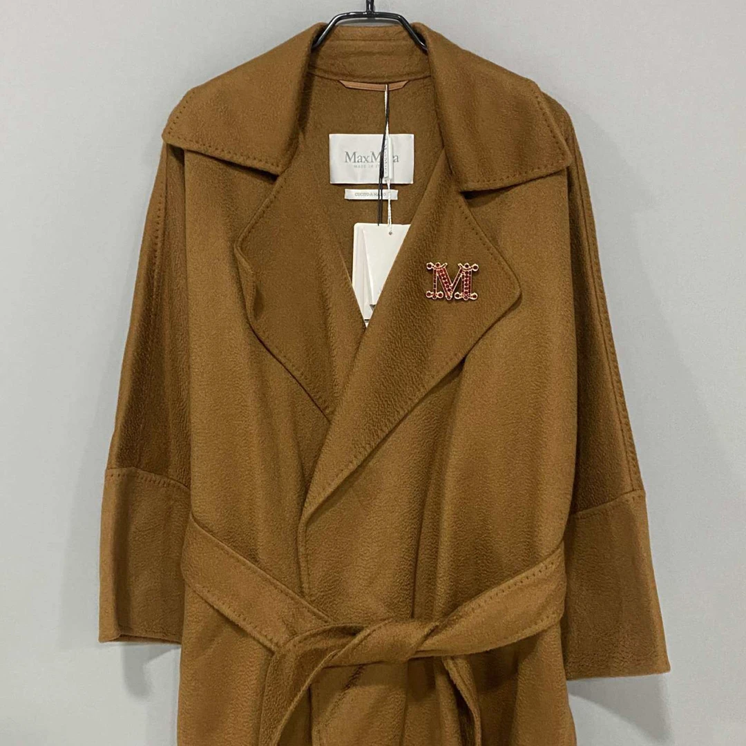 未使用 MaxMara 25新款 红钻别针羊绒大衣/40码/25270