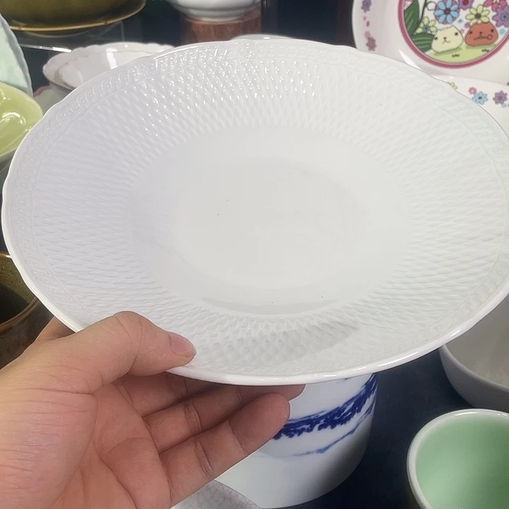 高白爱丽丝10寸浅盘