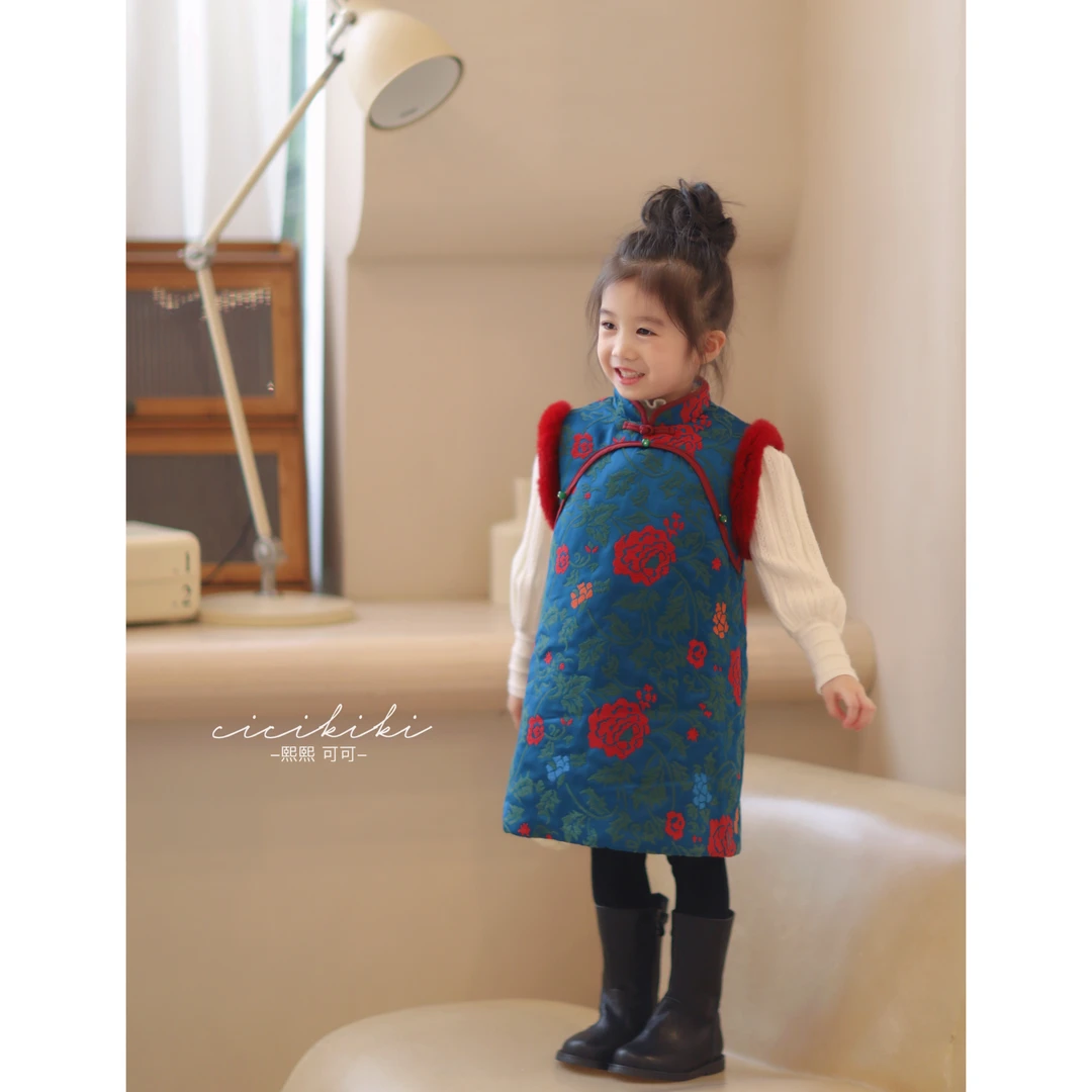 年初六【暗香】儿童女童国风连衣裙拜年服 熙熙可可BXQ2452