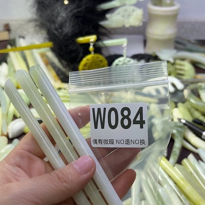 蛇纹石玉合金发饰麒****8