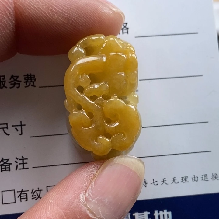 用***3翡翠未镶嵌颈饰貔貅