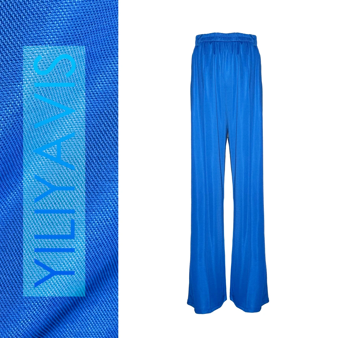 YILIYAVIS/壹里壹外【克莱茵兰长裤】2025新款爆款春夏显瘦清爽长裤