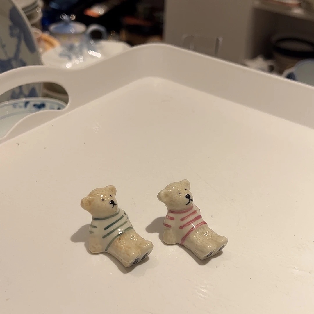 八***七陶小熊熊筷置2个可可爱爱