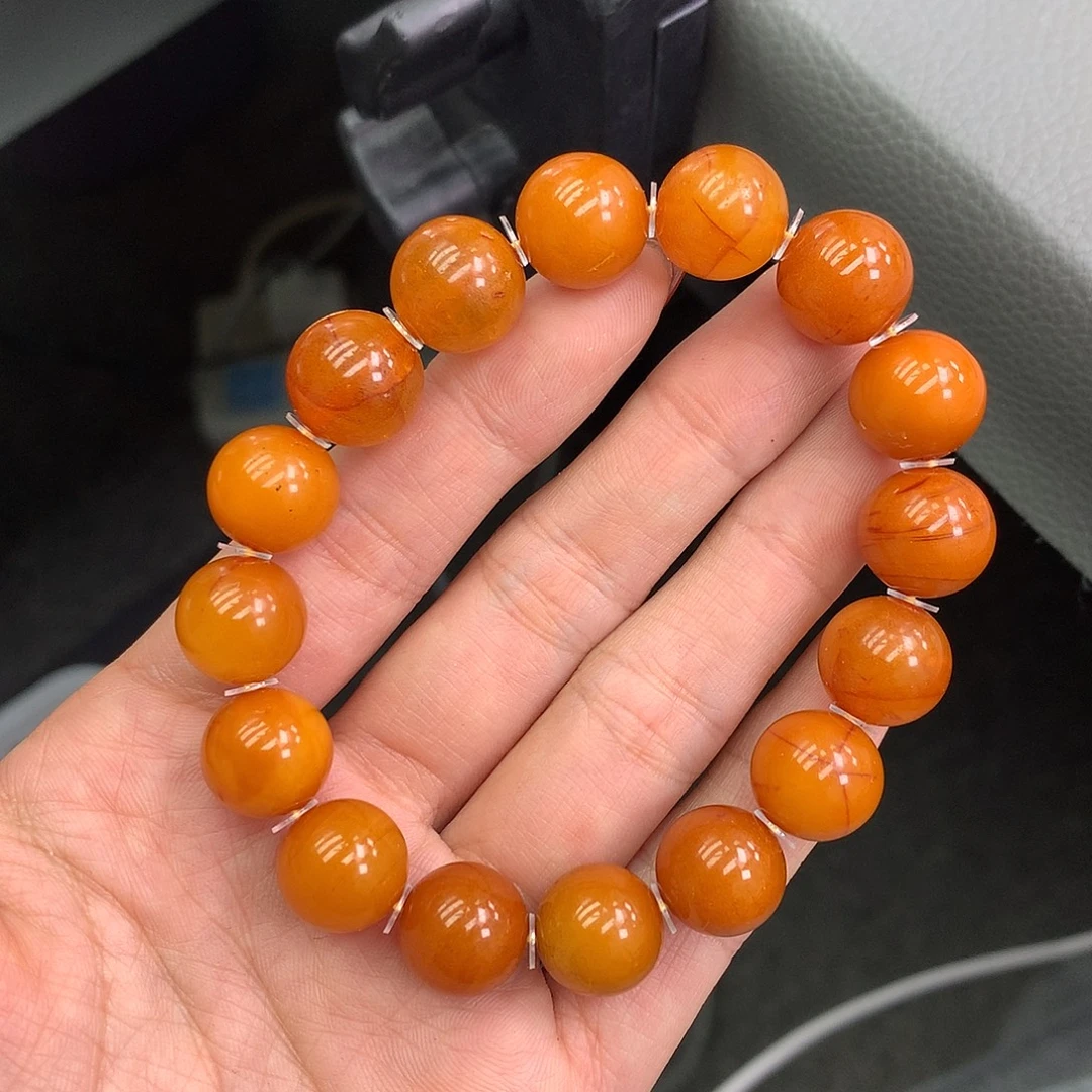 琥珀未镶嵌珠宝奇石13mm➕