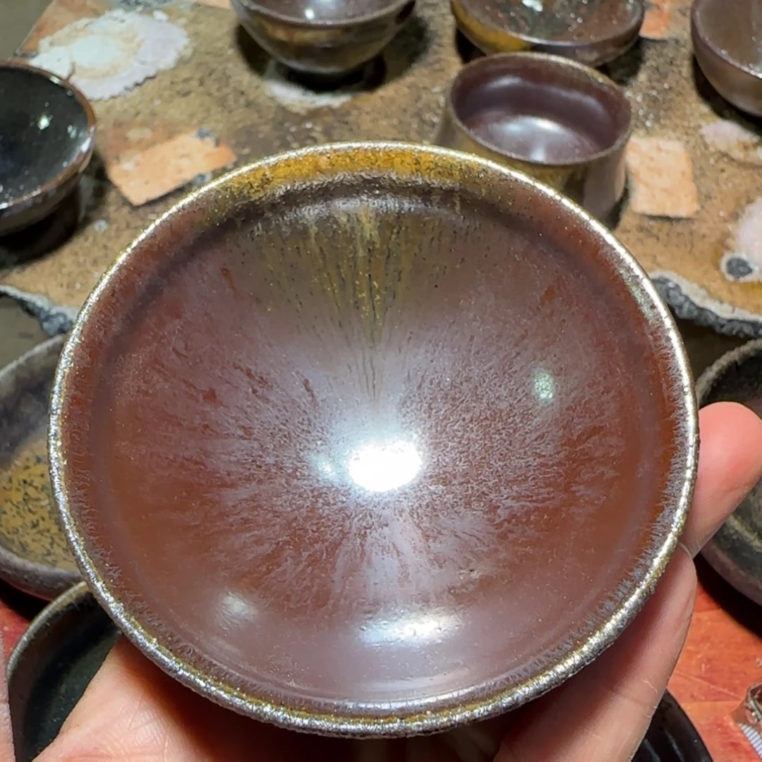 柴烧建盏茶盏茶杯618