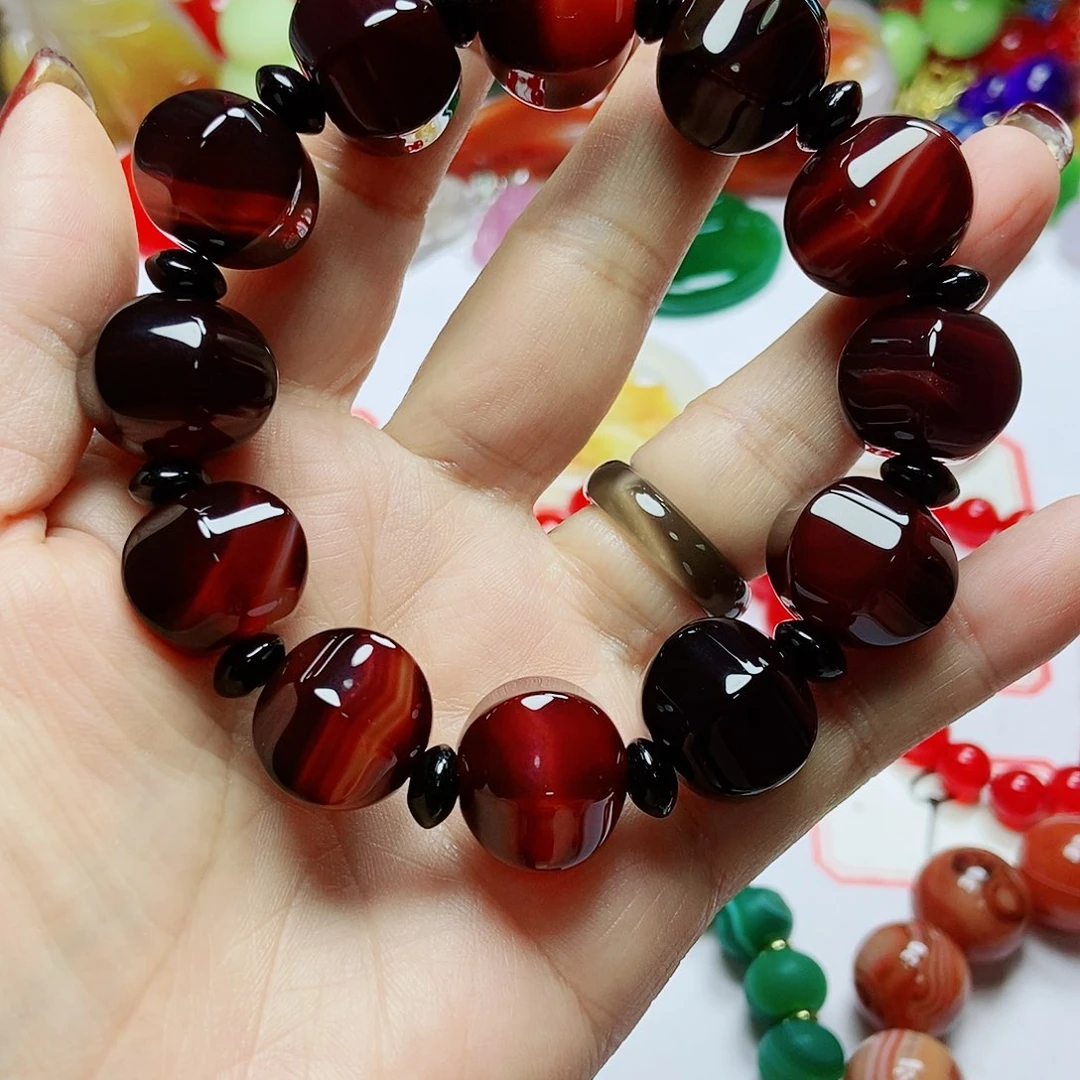 中***胜玛瑙/玉髓未镶嵌手链