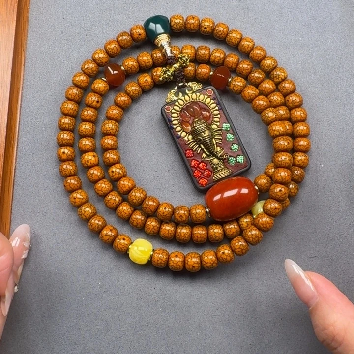 A***产星月菩提吊坠星月菩提