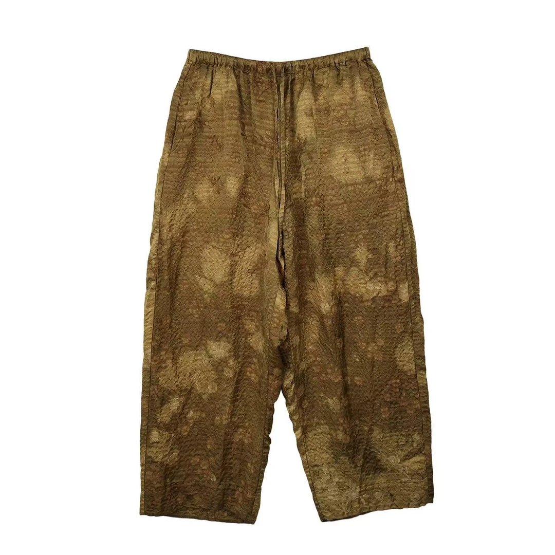 妝點家  云雾里   桑  蚕  丝  人  丝植物染  裤子  Y25SS  5078