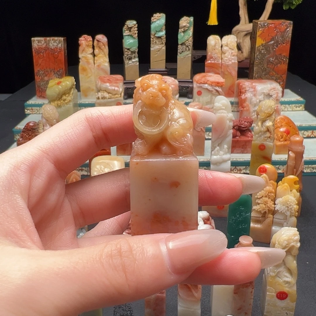 印石寿山石手工制作