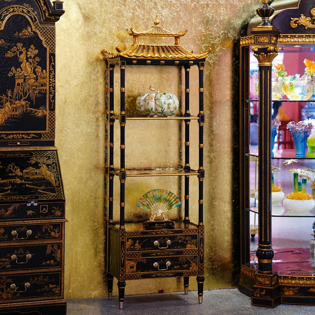 【本尼家】YS47法式中国风展示架65*39*191cm