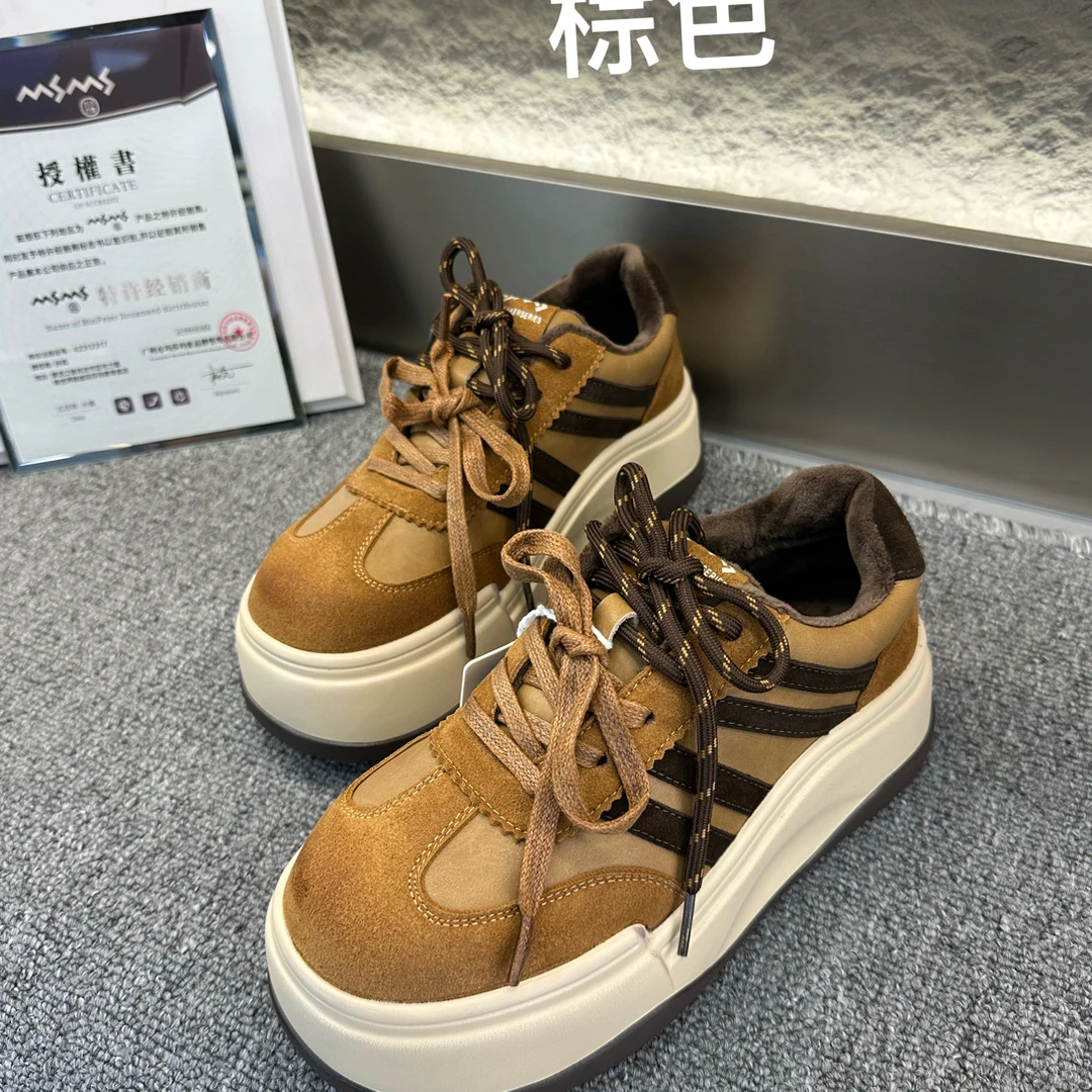 玛莎玛索53-311秋冬加绒韩版百搭时尚休闲鞋潮流街头风