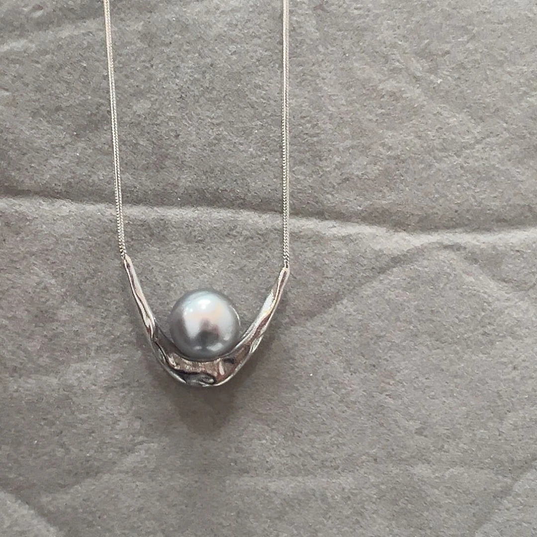 海水珍珠颈饰银S925镶嵌