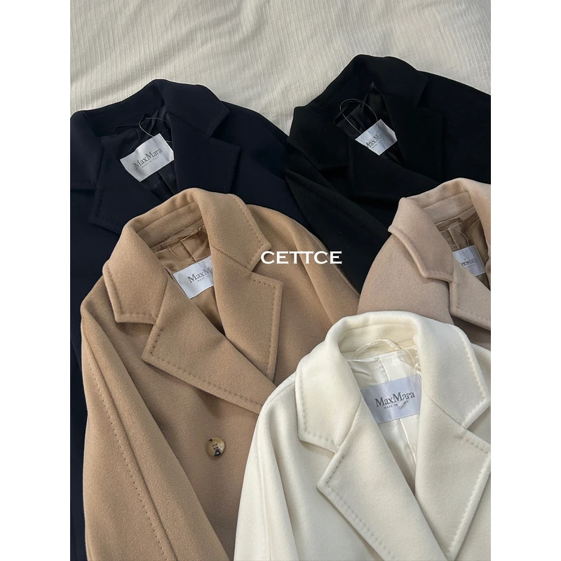 CETTCE 现货 Maxmara 经典Rebus系列101801短款双排扣大衣外套