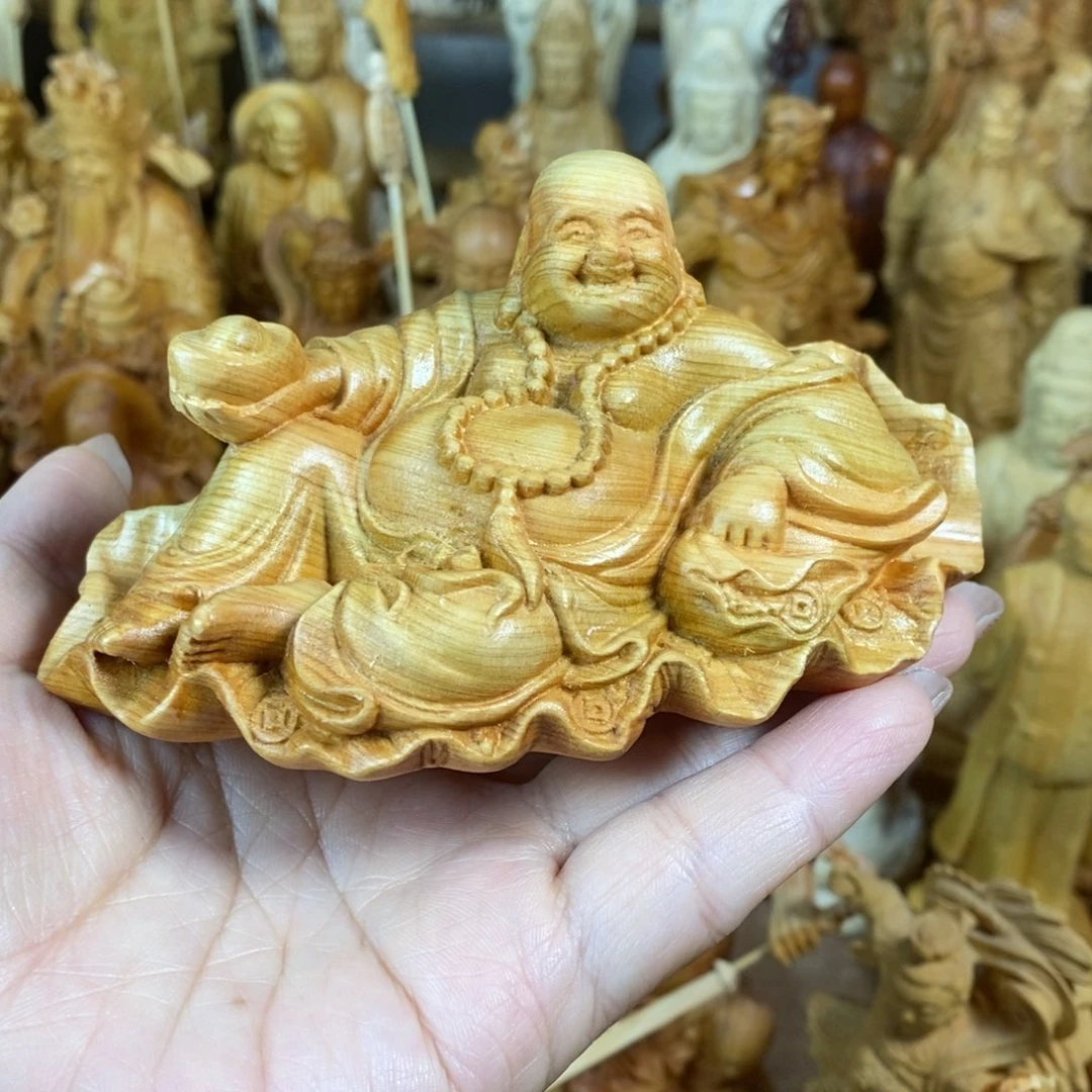 木崖柏12荷叶弥勒