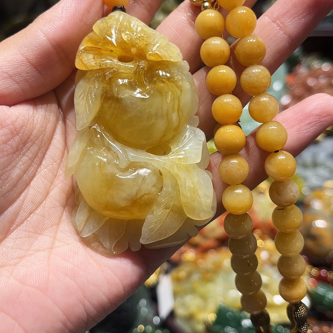 未镶嵌岫玉毛衣链