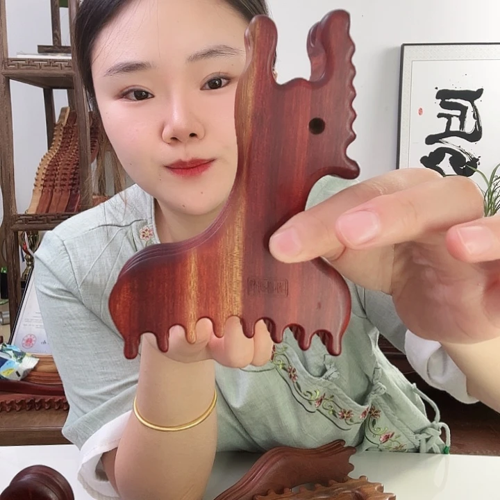 红檀木小鹿微瑕呲