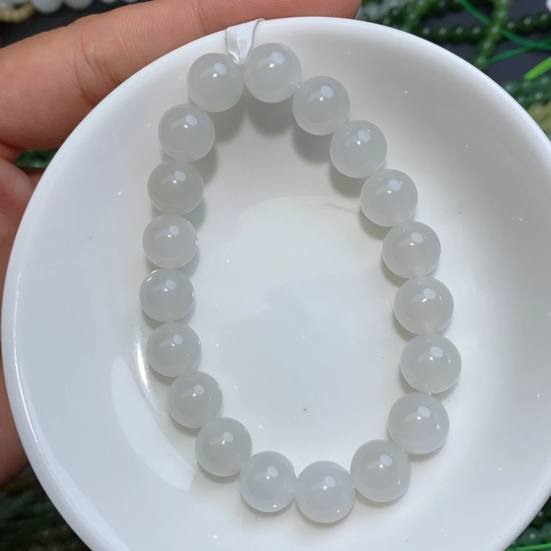 手链未镶嵌和田玉卡10和田白玉手链