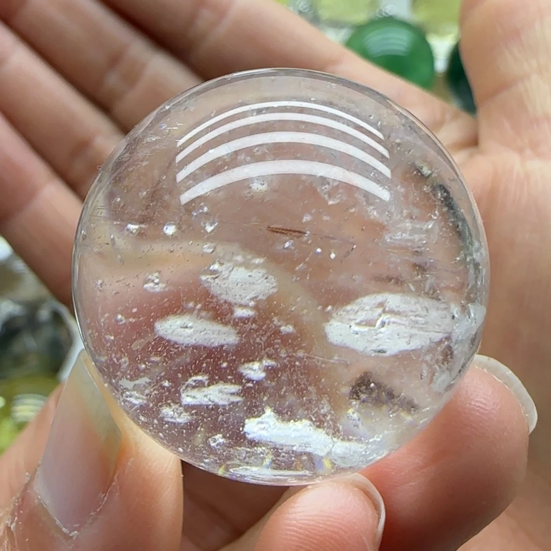 珠宝半成品未镶嵌水晶33.4mm