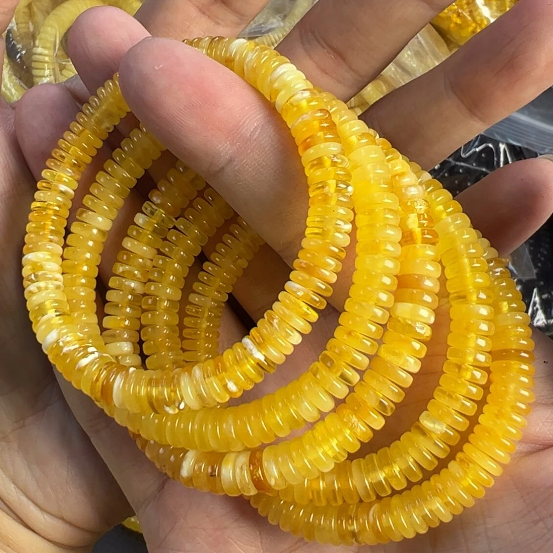 琥珀未镶嵌裸石7mm多样发其一004