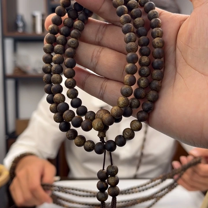 手串沉香奇楠圆珠7mm多圈多样性发一SY-071