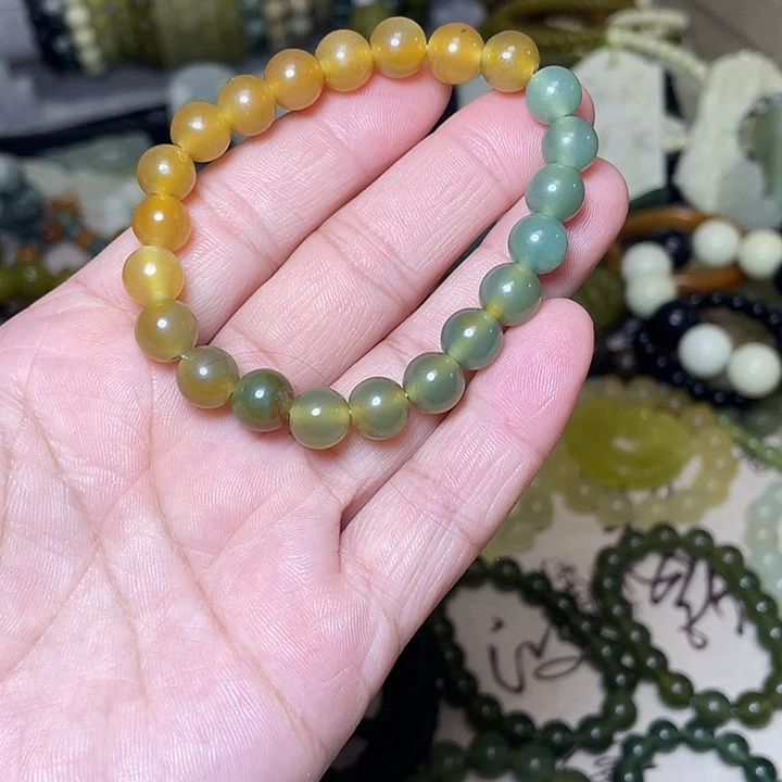 蛇纹石玉未镶嵌手链